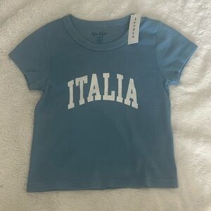 Italia Blue Kids T-Shirt by JG Collection

****NEVER WORN****